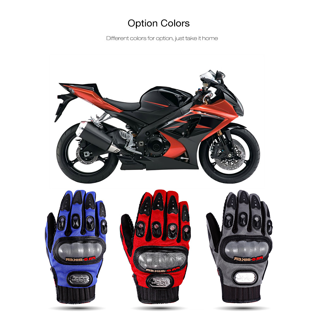 PROBIKER MCS - 01A Motorcycle Motorbike Powersports Anti-slip Racing Gloves